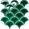 Fanshaped green 25.9x27.3,MOZAĪKFLĪZES