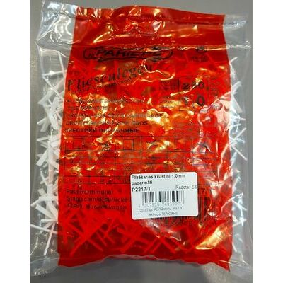 Flīzēšanas krustiņi pagarināti Pariere 1.0 mm,FLĪZĒŠANAS PALĪGMATERIĀLI