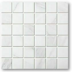 Marble Carrara white 4.8x4.8,MOZAĪKFLĪZES
