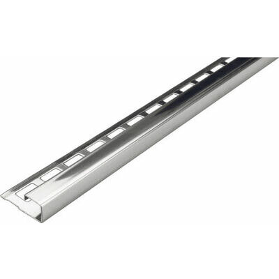 Profils LAC1172 stainless steel brushed 250 cm,FLĪZĒŠANAS PALĪGMATERIĀLI