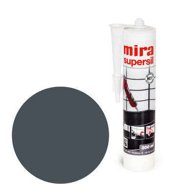 Silikons MIRA 130 black supersil-sanitārais,FLĪZĒŠANAS PALĪGMATERIĀLI