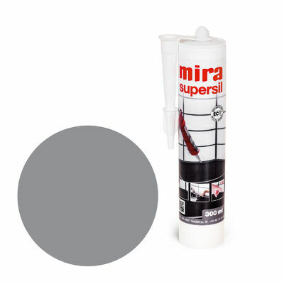 Silikons MIRA 121 grey supersil-sanitārais,FLĪZĒŠANAS PALĪGMATERIĀLI