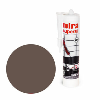 Silikons MIRA 147 brown supersil-sanitārais,FLĪZĒŠANAS PALĪGMATERIĀLI