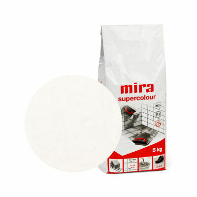 Šuvotājs MIRA 100 white supercolour 2-10mm 5 kg,FLĪZĒŠANAS PALĪGMATERIĀLI